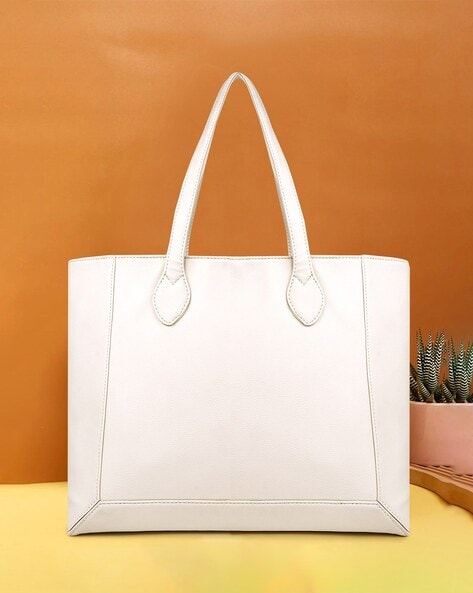 Beige hotsell tote handbag