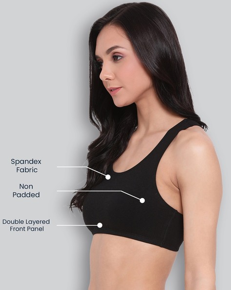 Non-Padded Sports Bras with Contrast Taping