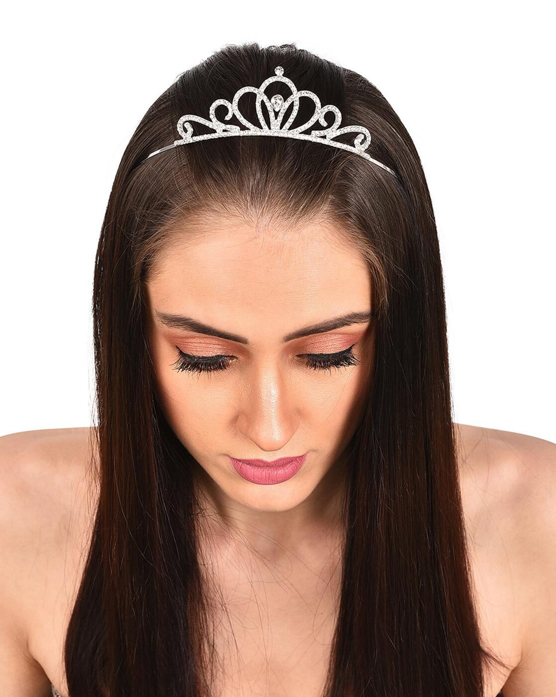 Buy Vogue Hair Accessories Tiara Headband, Silver Online at Best Prices in  India - JioMart.