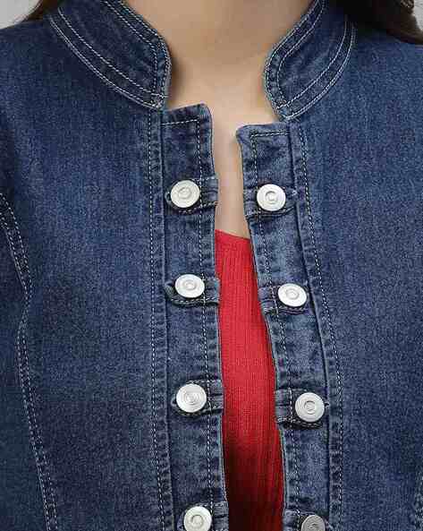 Japanese Korean Women's Dress Autumn Vintage Jeans Coat Women's Slim Fit  Jacket Zipper Tops Long Sleeve Short - Jackets - AliExpress