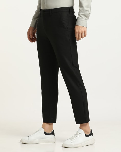 Skinny Fit Cropped trousers - Black - Men | H&M IN