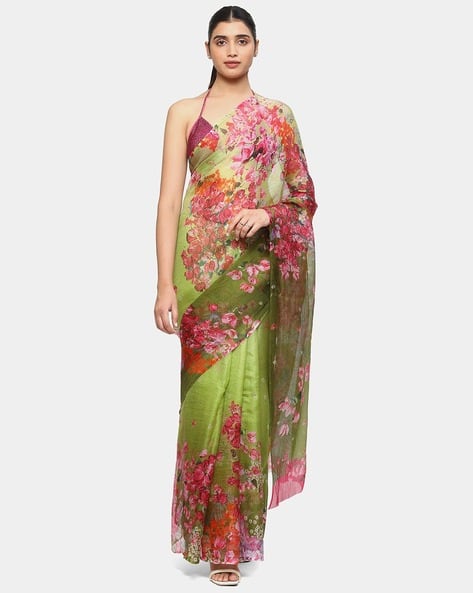 SATYA PAUL Memories of May Printed Saree
