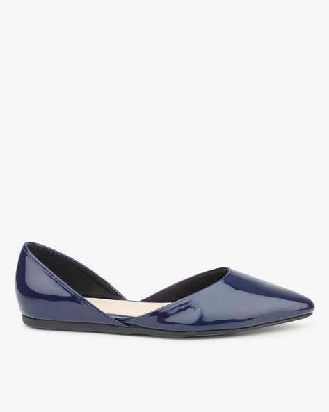 navy mules flat