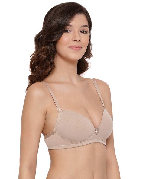 Alluring Khaki Cotton Non-Padded Bras For Women, Pure Cotton Bra, कपास ब्रा  - Suncloud Systems, Rajapalayam