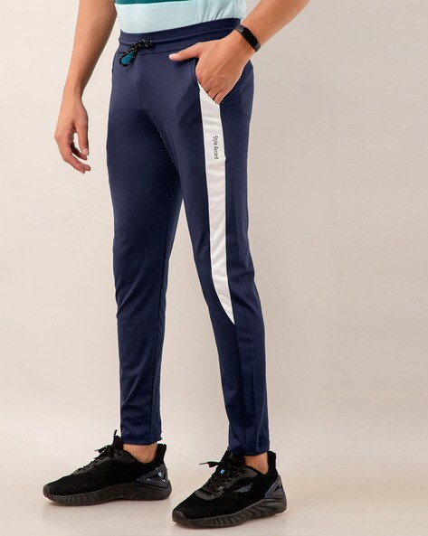 Buy Navy Blue Track Pants for Men by MANIAC Online