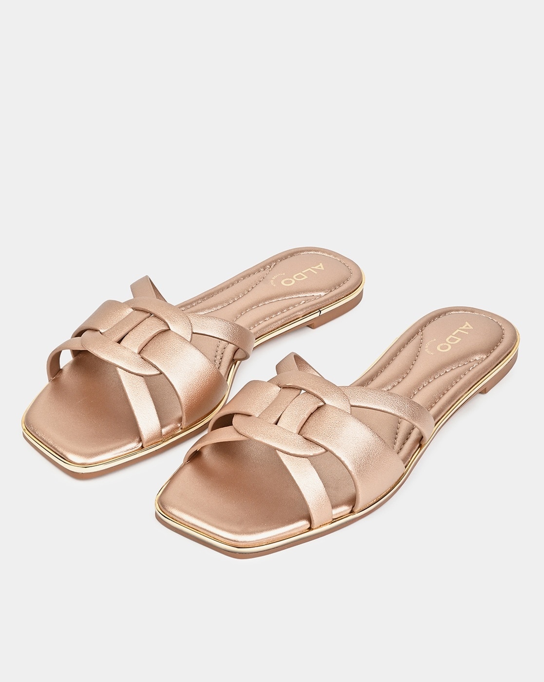 Aldo rose gold sandals new arrivals