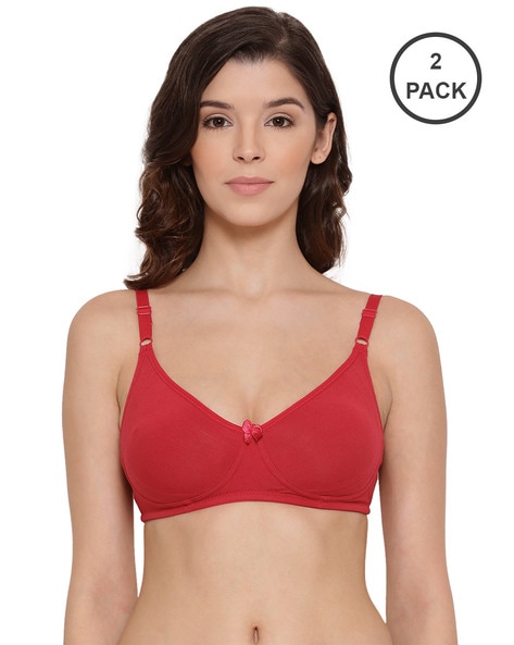 Zivame Beautiful Basics Padded Non Wired 3/4th Coverage Backless Bra -  Sundried Tomato