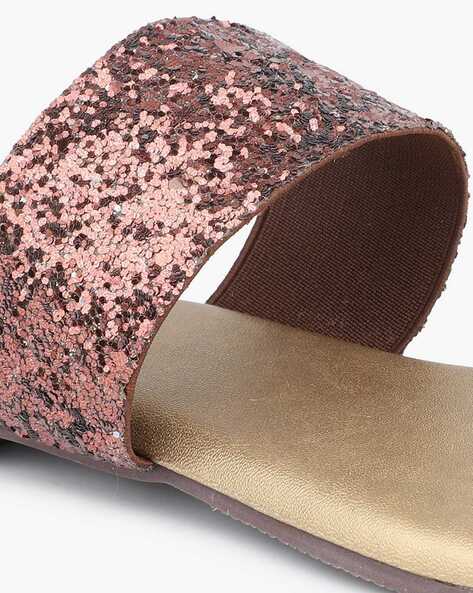 Inc glitter slippers hot sale