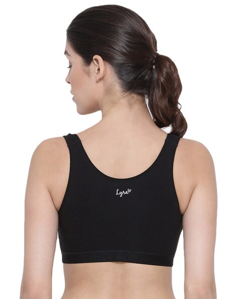 Pack of 2 Combed Cotton Sweat Absorbent Stretchable Sports Bra