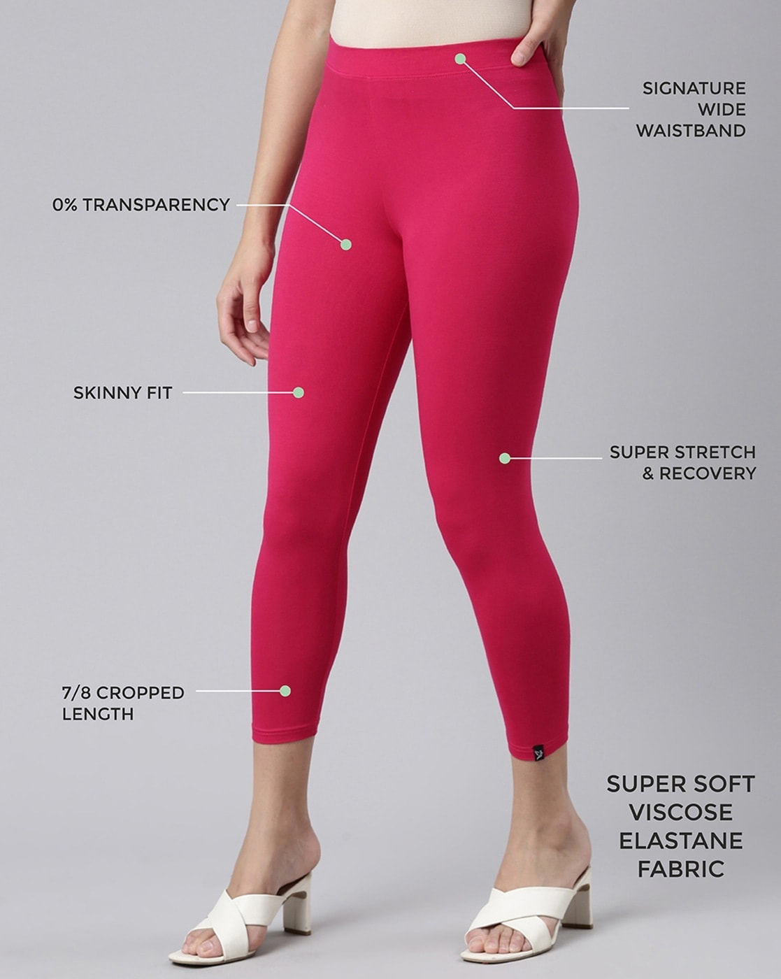 Viscose Stretch Fitted Legging