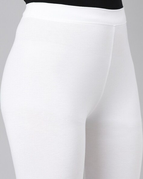 Buy LGC Viscose Lycra Off white Legging for Women (Size: XL) at