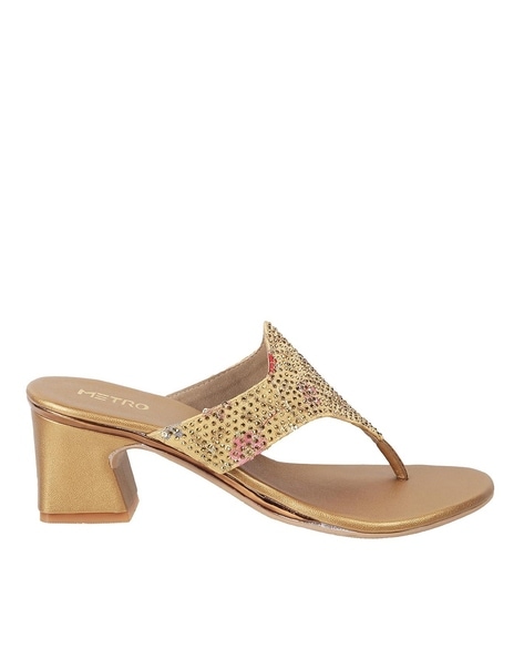 Metro heel hot sale sandals