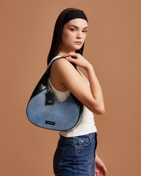 Denim on sale hobo bag