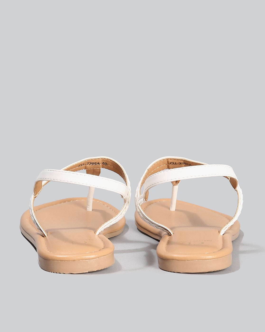Buy online Women White T-strap Sandal from flats for Women by W for ₹1160  at 42% off | 2024 Limeroad.com