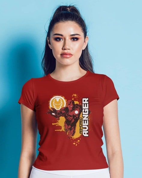 Avengers t shirt on sale red