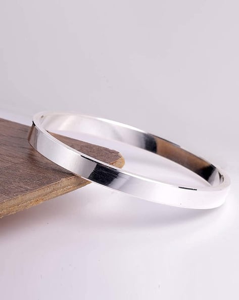 BHRM Men Silver-Plated Kada
