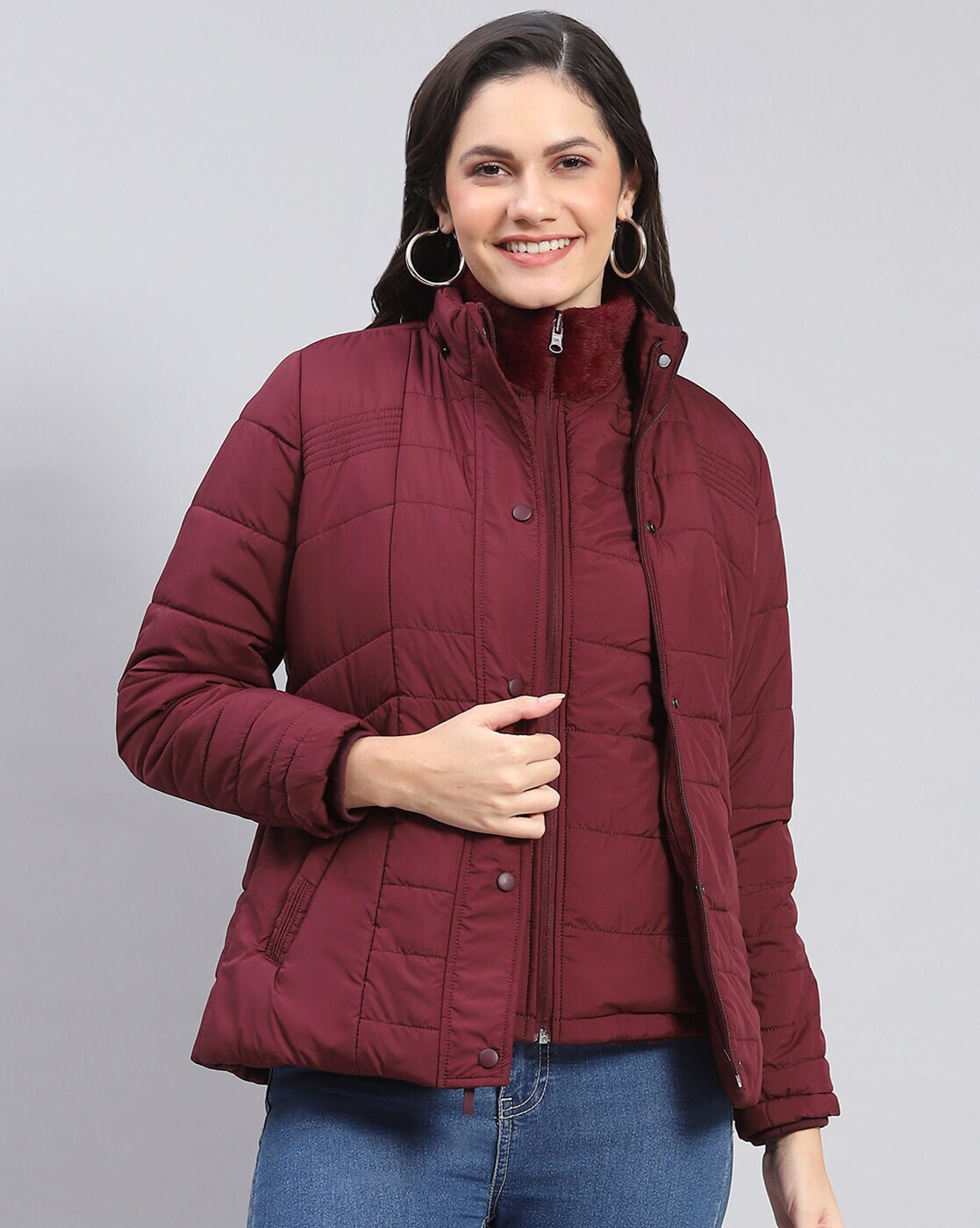 Urban Classics Ladies Light Bomber Jacket Size: X-Small Burgundy at Amazon Women's  Coats Shop