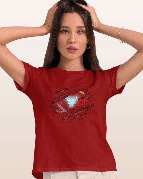 Iron man t shirt for women hotsell