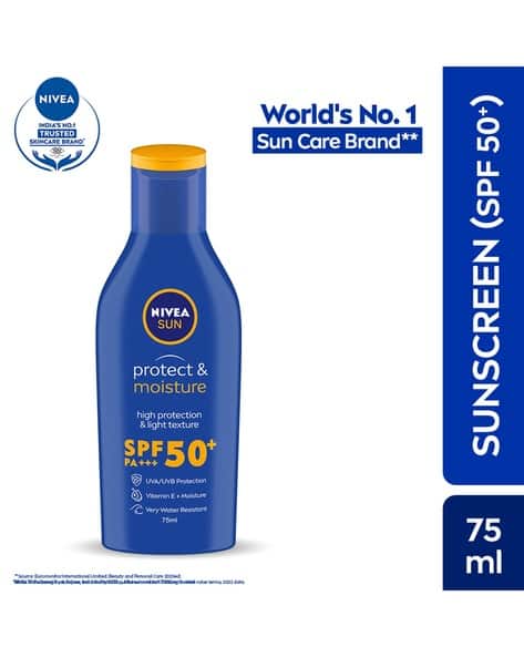 NIVEA Sun Protect & Moisture Lotion SPF 50 PA++++ UVA-UVB (75ml)