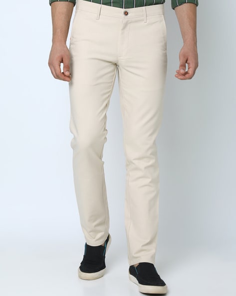 Radiant Lifestyle formal Pants Cream for Men | Men's Slim fit Formal Pant |  Non Stretchable