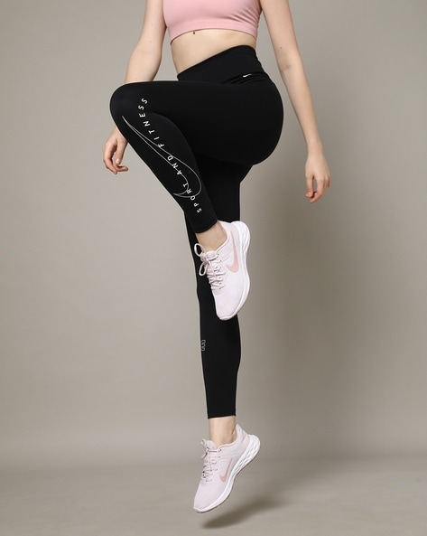 Logo-jacquard low-rise leggings in black - Off White | Mytheresa
