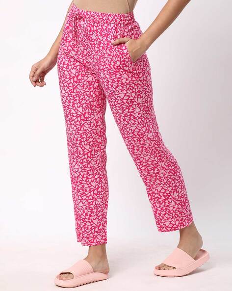 Pink pyjamas womens hot sale