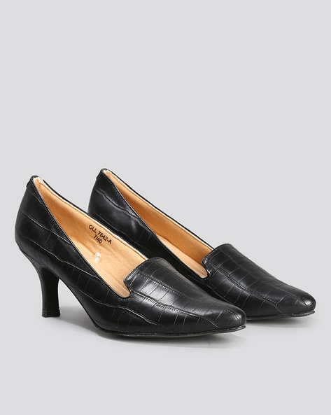 Croc discount embossed pumps