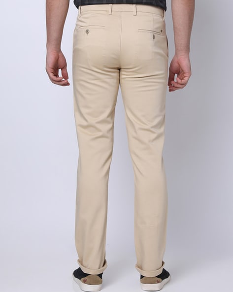 Buy Oxemberg Men Brown Slim Fit Solid Chinos - Trousers for Men 7744799 |  Myntra