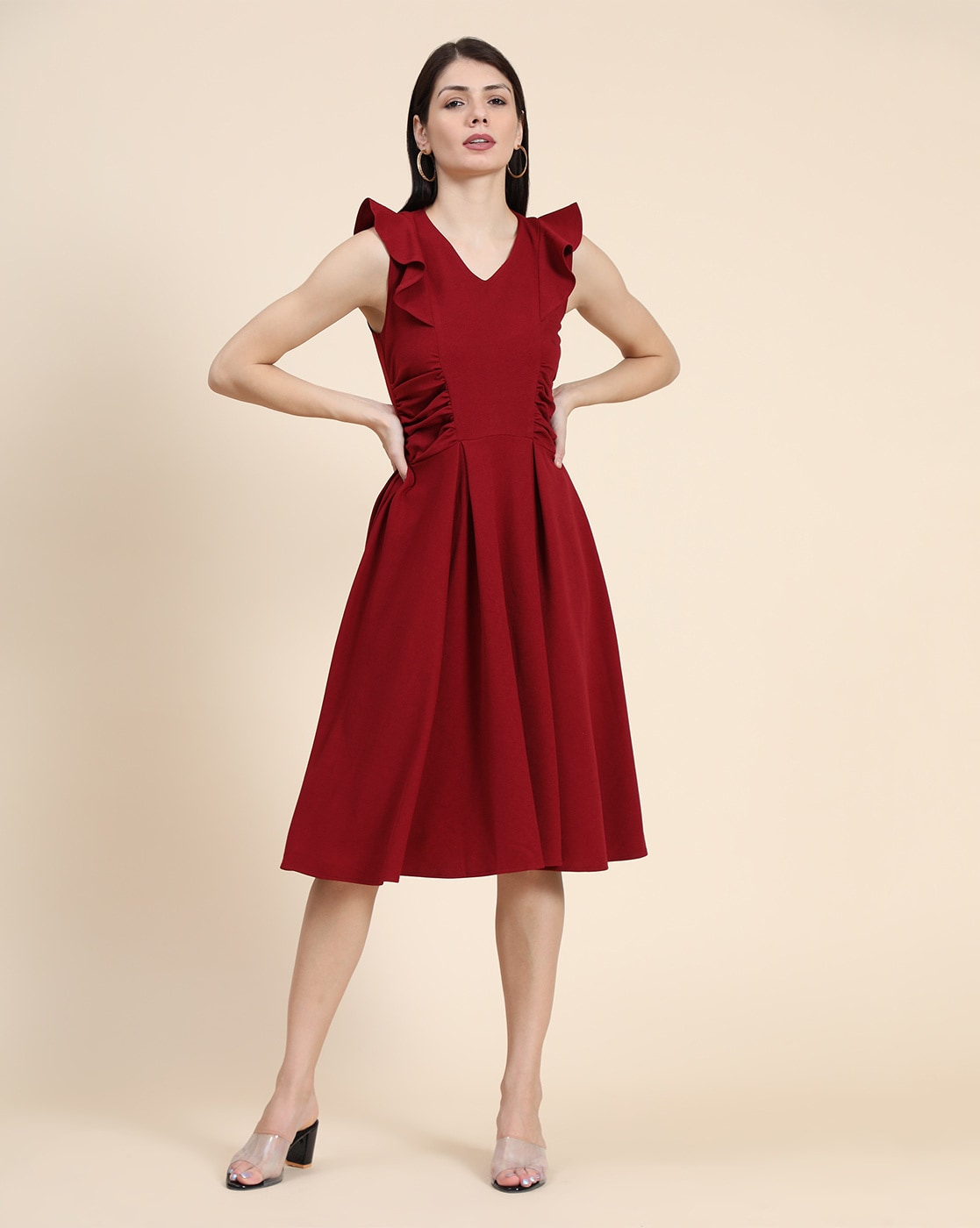 Buy Tokyo Talkies Women Rust Floral Print Maxi Dress - Dresses for Women  10085971 | Myntra