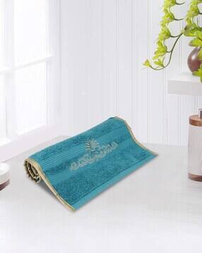 lush & beyond Set of 2 500 GSM Embroidered Cotton Hand Towels 24" x 16"-picture-34