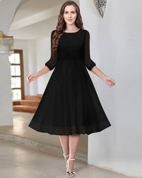 Black short frock images hotsell