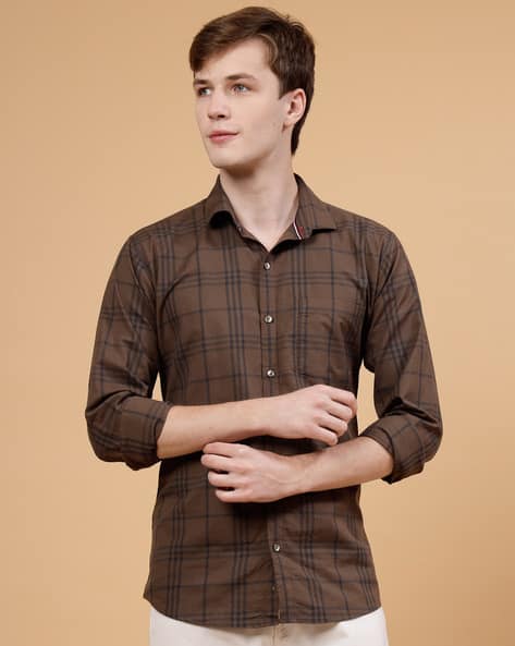 Buy JADEBERRY Men Checked Regular Fit Shirt Online | Ajio.com