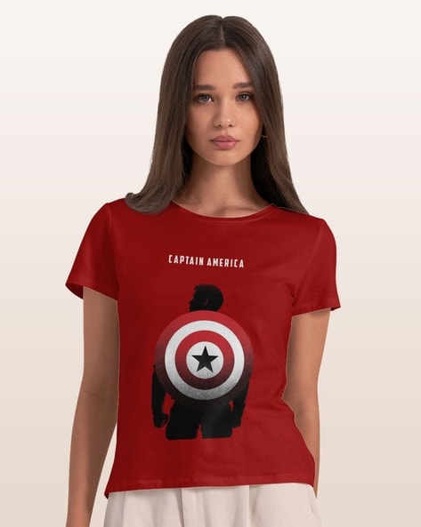 Captain america outlet t shirt girl