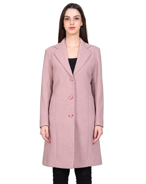 Women Regular Fit Blazer Coat with Button-Closure - Main Image