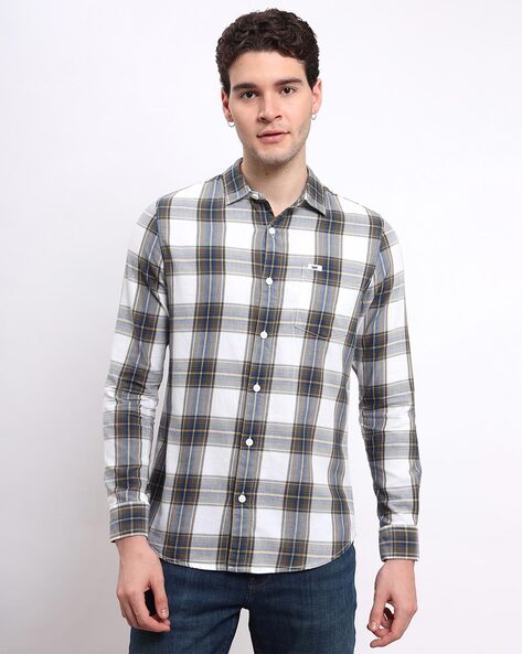 Lee Men Checked Slim Fit Shirt