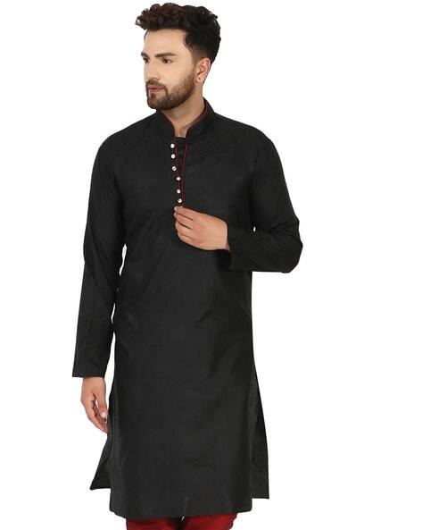 ENCIGER Straight Long Kurta with Embroidery