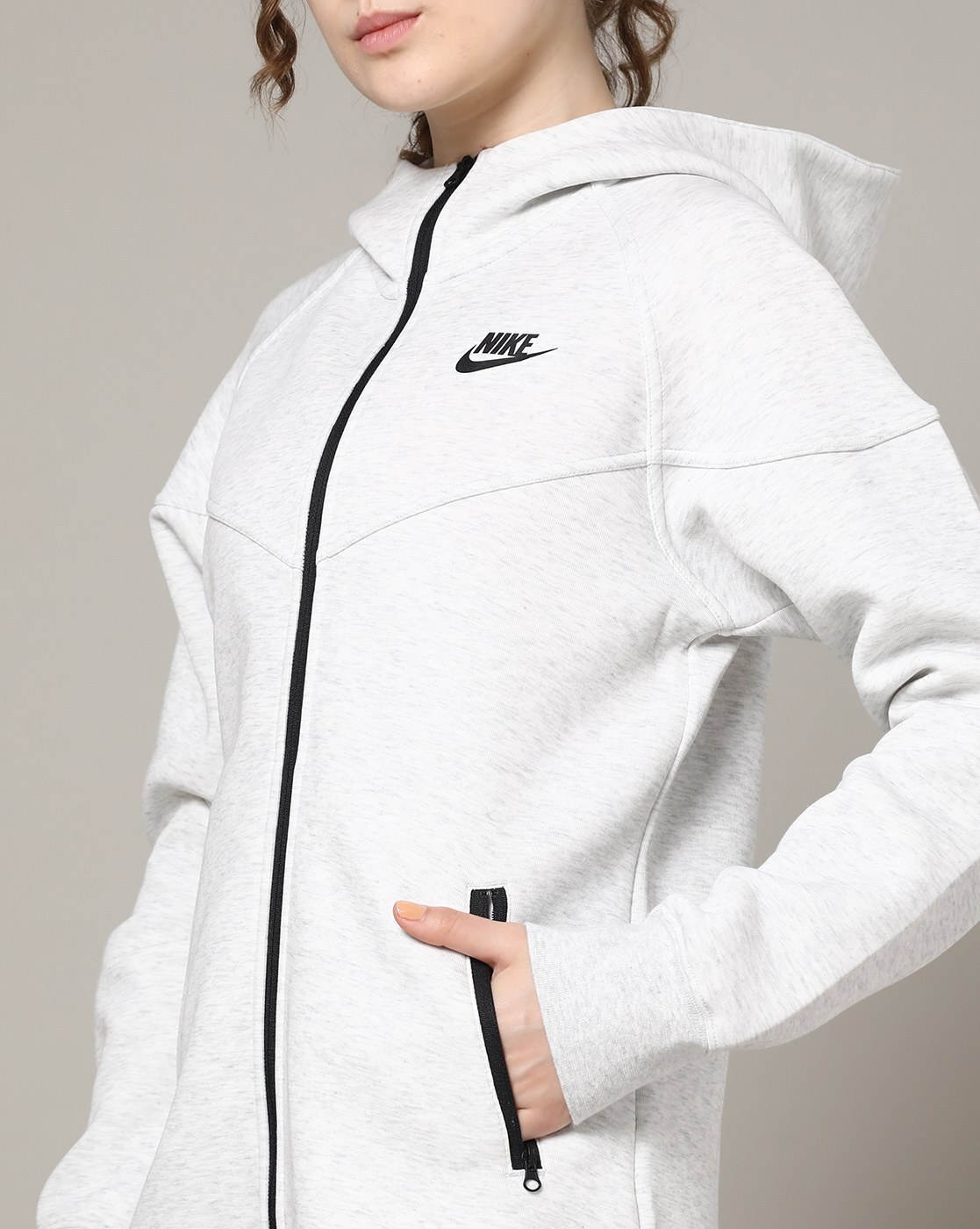 Grey nike discount hoodie womens