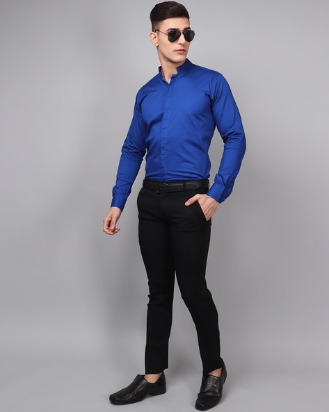 Buy Black Trousers & Pants for Men by LOUIS PHILIPPE Online | Ajio.com