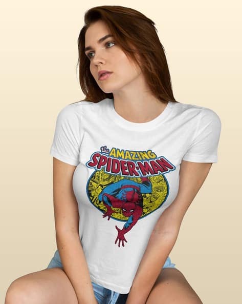 Buy White Tshirts for Women by MACMERISE Online