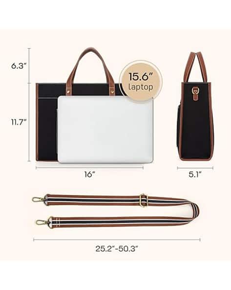 leather laptop tote ladies