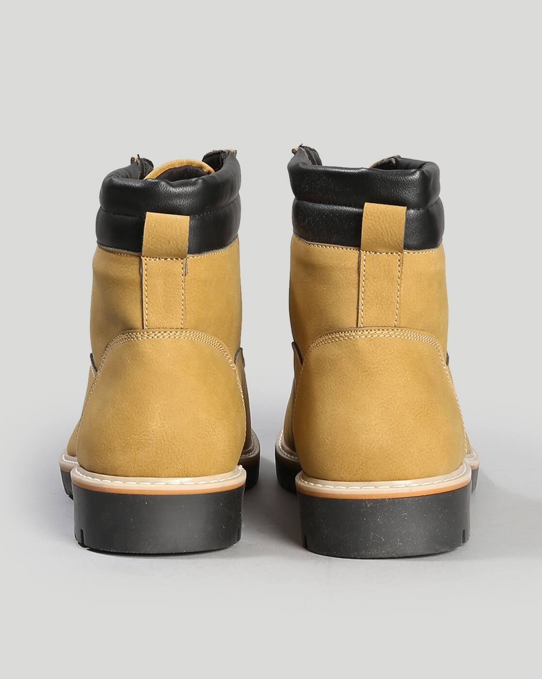 Buy Mustard Yellow Boots for Men by Carlton London Online | Ajio.com