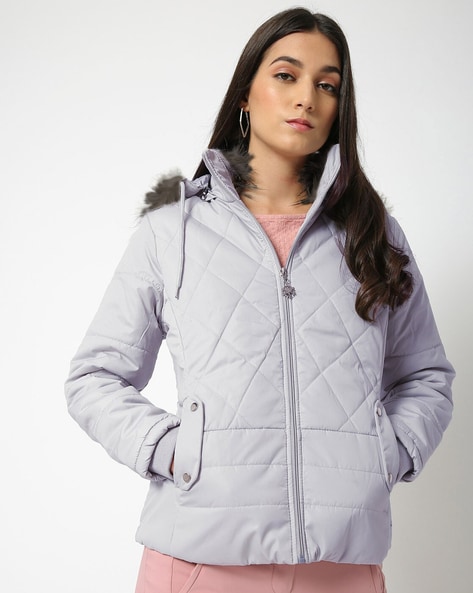 Silver grey 2025 quilted jacket