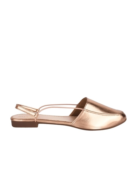 Round Toe Slip On Mules