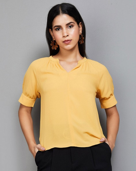 Mustard best sale tops online