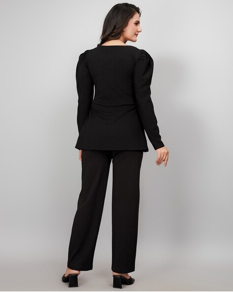 Elegant Blonde Lady In Black Trouser Suit 01 by Kungfueric on DeviantArt
