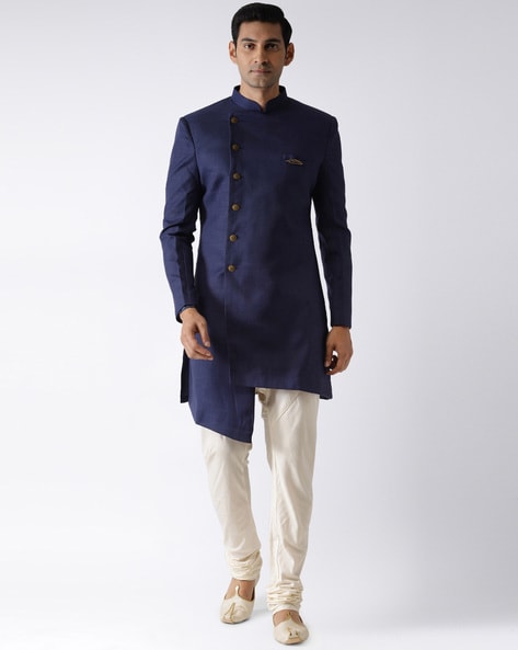Fancy Off White Color Wedding Wear Readymade Designer Men Groom Sherwani