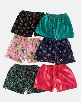 Girls Pack of 6 Assorted Boxers