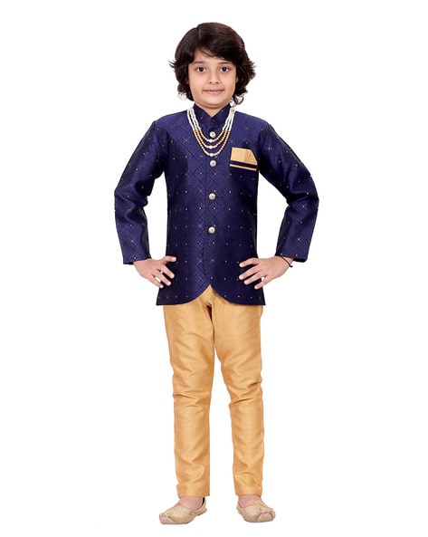 Bt Dezines Boy Embellished Sherwani Set