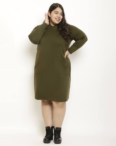Buy Olive green Dresses for Women by Amydus Online | Ajio.com
