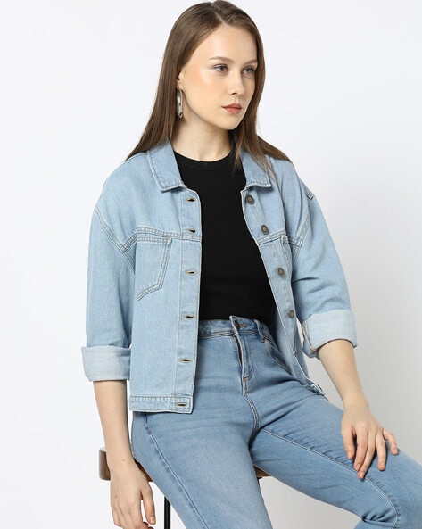 Sfine Full Sleeve Washed Women Denim Jacket - Buy Sfine Full Sleeve Washed Women  Denim Jacket Online at Best Prices in India | Flipkart.com